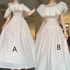 Off Shoulder A Line Evening Dress Long Prom Dress S6793