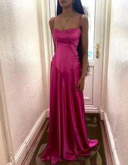 Sexy Party Dresses Satin Long Prom Dresses S5251