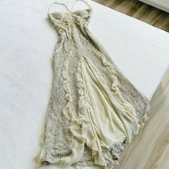Elegant Long Prom Dress Women Sexy Sleeveless Evening Dresses S6166