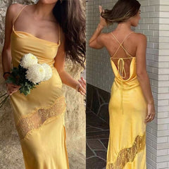 Sexy Spaghetti Strap Party Dress Backless Women Formal Dresses S6234