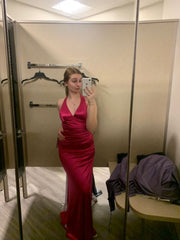 V Neck Long Prom Dress Sheath Evening Gown S6231