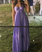 Elegant Lilac Chiffon Evening Gown Formal Dresses Prom Dresses S6481