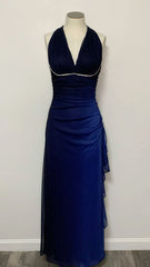Navy Blue Ombre Chiffon Evening Gown Formal Dresses Prom Dresses S6483
