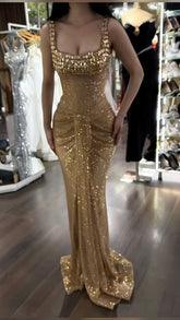 Sparkly Mermaid Long Prom Dress Long Formal Dress S6179
