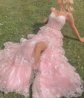 Gorgeous Pink Long Prom Dresses Evening Dress S6421