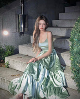 New arrive green Prom dress Evening Gown Long Prom Dresses S6264