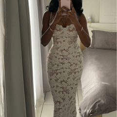 Elegant Lace Long Prom Dress Evening Party Dress S7072