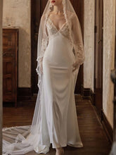 Lace Bridal Gown With Beaded Elegant Wedding Party Dress S6584