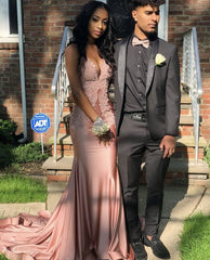 Sexy Mermaid Pink Long Prom Dress,Evening Dress S6672