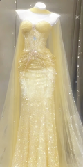 Light blue strapless, fitted waist, bodycon sexy long ball gown R6428