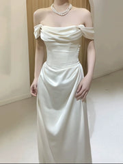 Elegant Evening Gowns Off Shoulder Long Prom Dress S7215