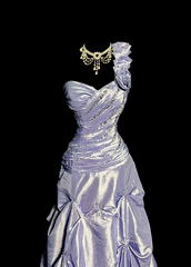 Light purple one-shoulder fitted waist elegant ball gown with a stylish skirt R8106