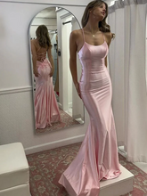Light pink halter-neck fitted bodycon sexy ball gown R8653