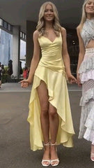 Yellow Prom Dresses,Evening Gown,Party Dresses,Formal Dress S3490