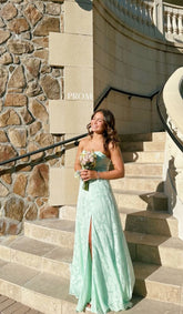 Mint Green Long Formal Dress Evening Dress S7013