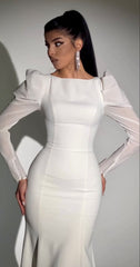 White Prom Dresses Long Evening Dresses Wedding Dress S7064