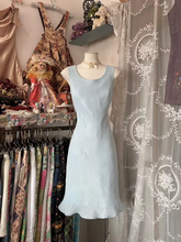 Light Blue Sleeveless Waist-Cinched Slim-Fit Midi-Length Ball Gown R7440