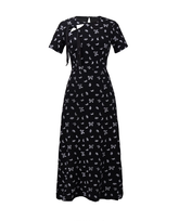 Black new Chinese dress 2025 new niche design long skirt high-end temperament cheongsam skirt R0112