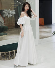 New long off shoulder women bridal wedding dress prom evening party gown S5435
