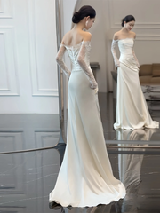 Off Shoulder Wedding Dress Elegant Fashion Dress S5432