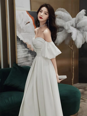 New long off shoulder women bridal wedding dress prom evening party gown S5435