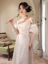Off Shoulder Dress For Women Party Elegant Fashion Wedding Dress S5430