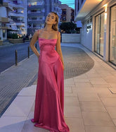 Sexy Party Dresses Satin Long Prom Dresses S5251