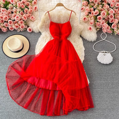 backless dress beach dress elegant long skirt S4353
