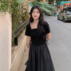 A-line Dress Women's Design Long Skirt women plus size S3466