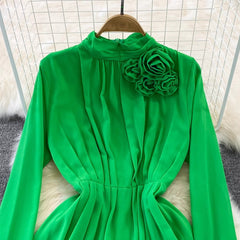 A-line dress elegant long skirt S4137