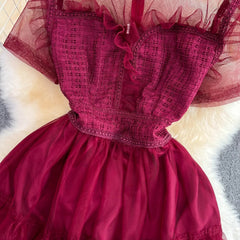 A-line cake dress elegant dress long skirt S4329