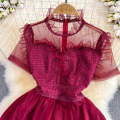 A-line cake dress elegant dress long skirt S4329