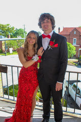 Red Mermaid Formal Evening Dresses Long Prom Dresses S3813
