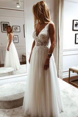 Elegant Princess Charming Vintage Dream Beach Long Wedding Dresses S3702