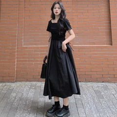A-line Dress Women's Design Long Skirt women plus size S3466
