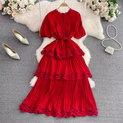 beach dress cake dress long skirt S4357
