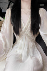 French dress long skirt S3469