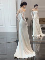 Long Sleeves Lace Wedding Dresses Long Bridal Gown S7210