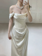 Elegant Evening Gowns Off Shoulder Long Prom Dress S7215