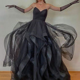 Black Prom Dress Charming Evening Dress S1713