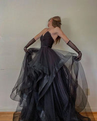 Black Prom Dress Charming Evening Dress S1713