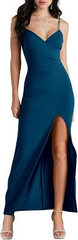 Simple Blue Long Prom Dress, Evening Dress S5258