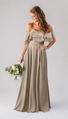 Kennedy Blue Allison Luxe Satin Bridesmaid Dress