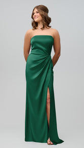 Kennedy Blue Audrey Luxe Satin Bridesmaid Dress