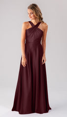 Kennedy Blue Elena Luxe Satin Bridesmaid Dress