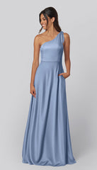 Kennedy Blue Eloise Luxe Satin Bridesmaid Dress
