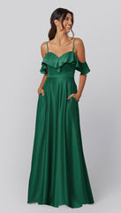 Kennedy Blue Emily Luxe Satin Bridesmaid Dress