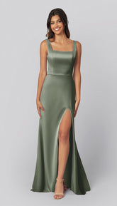 Kennedy Blue Jay Luxe Satin Bridesmaid Dress
