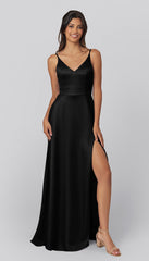 Kennedy Blue Kimmy Luxe Satin Bridesmaid Dress