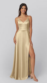 Kennedy Blue Kimmy Luxe Satin Bridesmaid Dress